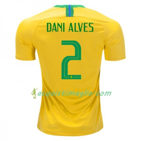 Divisa di Calcio Brasile Dani Alves 2 Prima Mondiali 2018